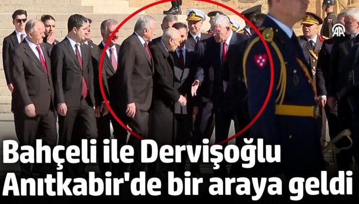 Bahçeli ile Dervişoğlu, Anıtkabir’de bir araya geldi