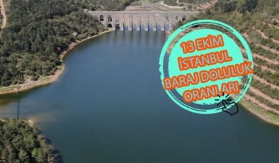 BARAJ DOLULUK ORANLARI – İstanbul baraj doluluk oranı İSKİ 13 Ekim rakamları