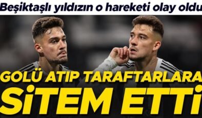 Beşiktaşlı yıldız golü attı, taraftara sitem etti! Gol sonrası hareketi olay oldu