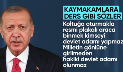 Cumhurbaşkanı Erdoğan: Milletin gönlüne girmeden devlet adamı olunmaz