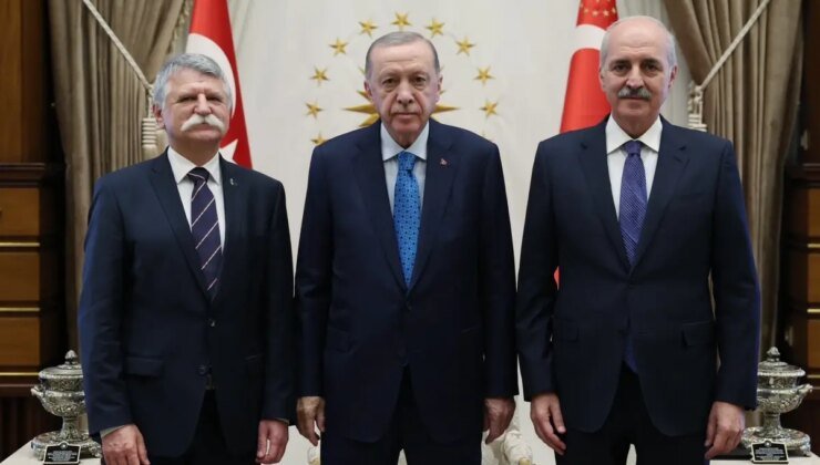 Cumhurbaşkanı Erdoğan, TBMM Başkanı Kurtulmuş’u kabul etti