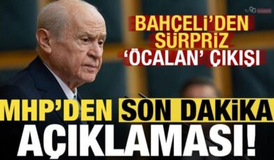 Devlet Bahçeli’nin çıkışı sonrası MHP’den son dakika açıklaması!