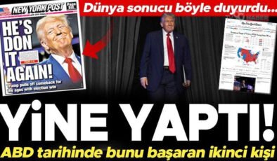 Dünya ABD seçimlerinin sonucunu böyle duyurdu: ‘Yine yaptı! Amerikan tarihinde bunu başaran ikinci kişi’