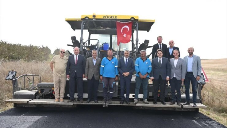 Edirne’de Köy Yolları Sıcak Asfaltla Kaplandı