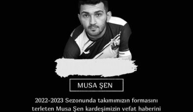 Feci Trafik Kazasında Futbolcu Musa Şen Hayatını Kaybetti