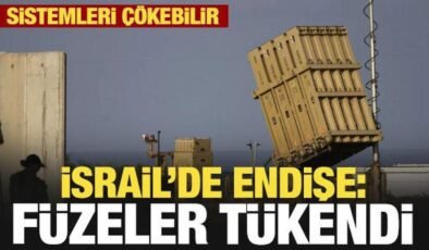 İsrail’de büyük telaş: Füzeler tükendi! Sistem çökebilir