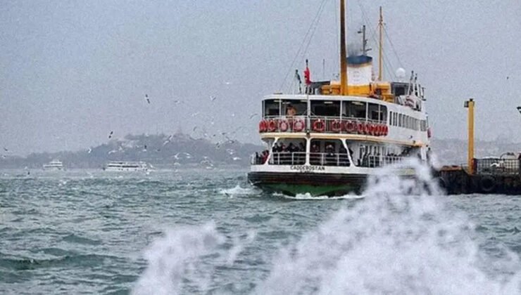 İstanbul’da vapur seferlerine hava muhalefeti