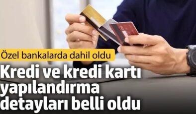 Kredi ve kredi kartı yapılandırma detayları belli oldu! Özel bankalarda dahil oldu