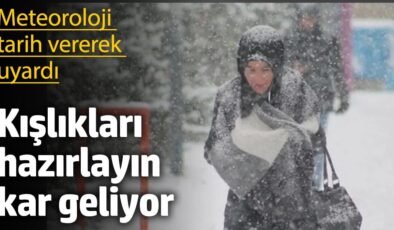 Meteoroloji tarih vererek uyardı! Kışlıkları hazırlayın, kar geliyor(16.10.2024)