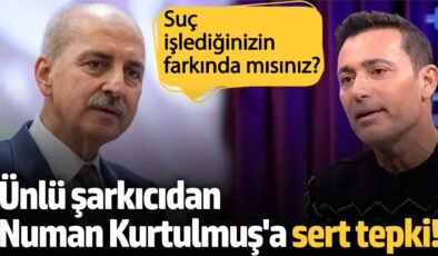 Mustafa Sandal’dan Numan Kurtulmuş’a sert tepki! Suç işlediğinizin farkında mısınız?