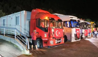 Türkiye yardıma koştu: Bosna Hersek’e 31 tırlık yardım sevkiyatı başladı