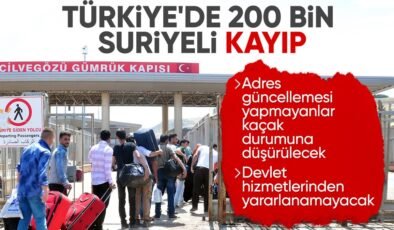 Türkiye’de 200 binden fazla Suriyeli adres kaydını yenilemedi